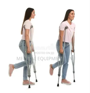 Photo - Bilateral Axillary Crutches起火medical Crutches秘我crutches