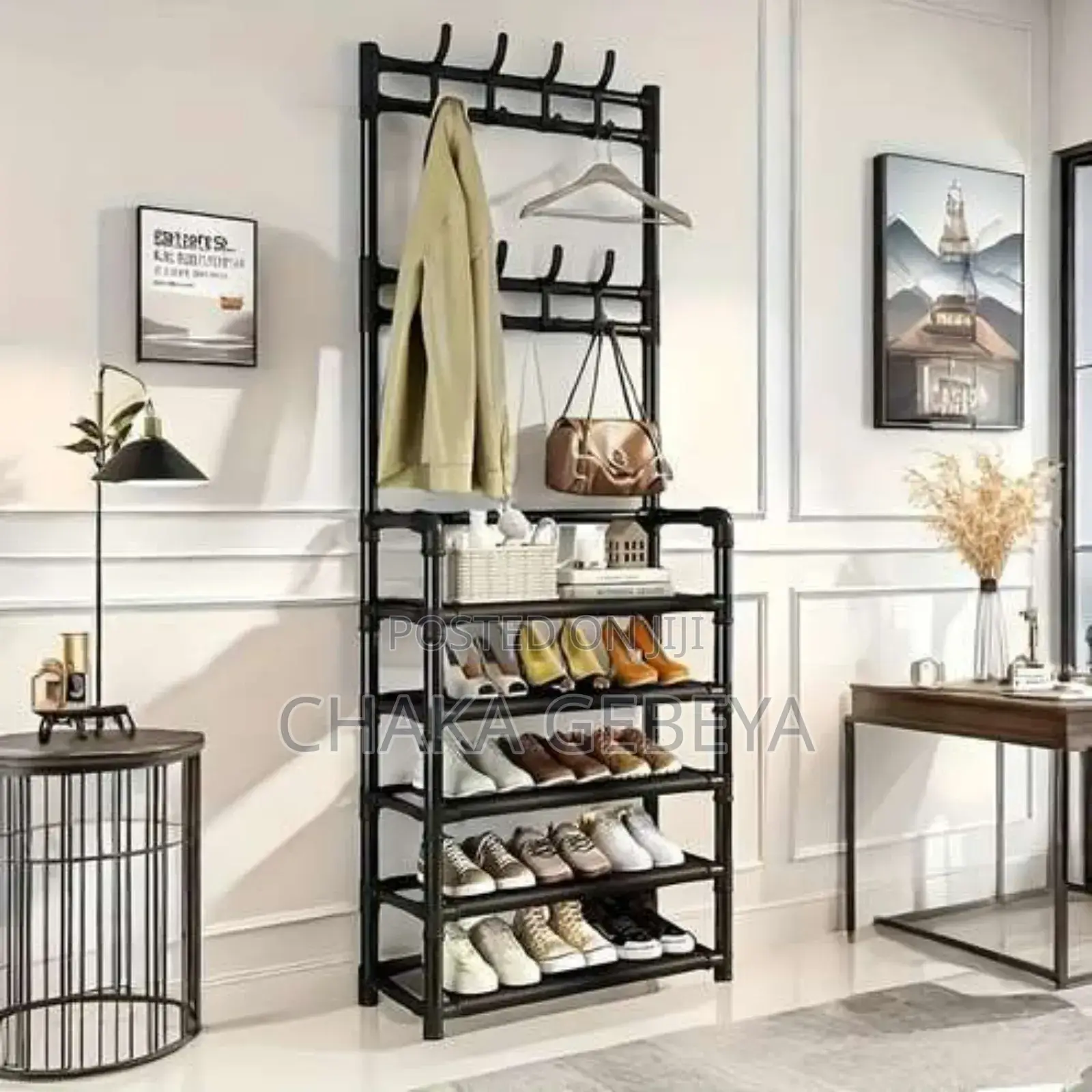 Multifunctional Shoe and Hat Rack