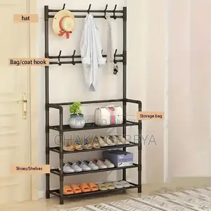 Multifunctional Shoe and Hat Rack