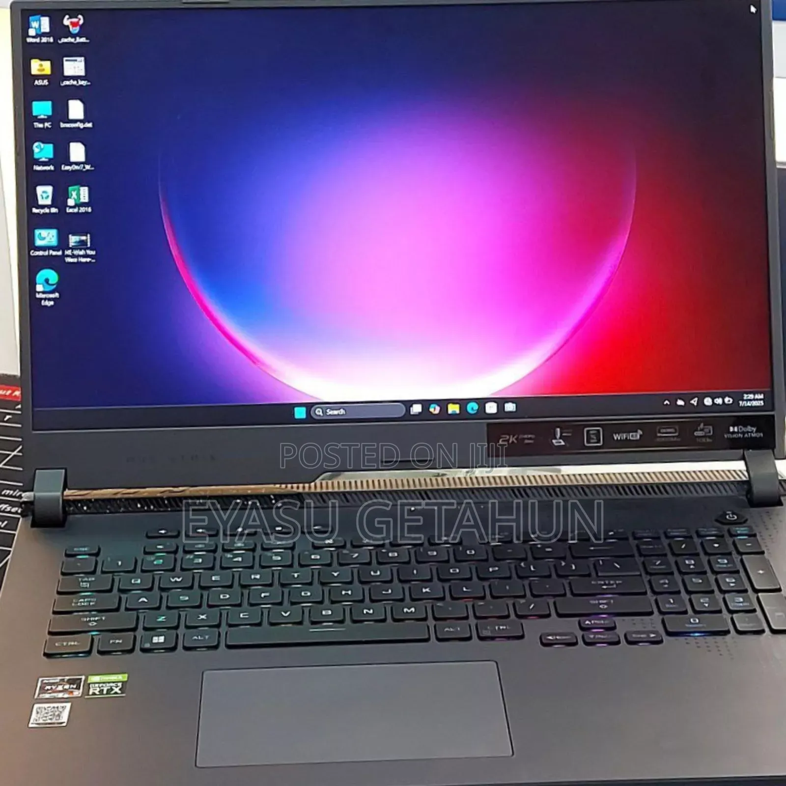 New Laptop Asus ROG Strix G15 16GB AMD Ryzen 9 SSD 1T
