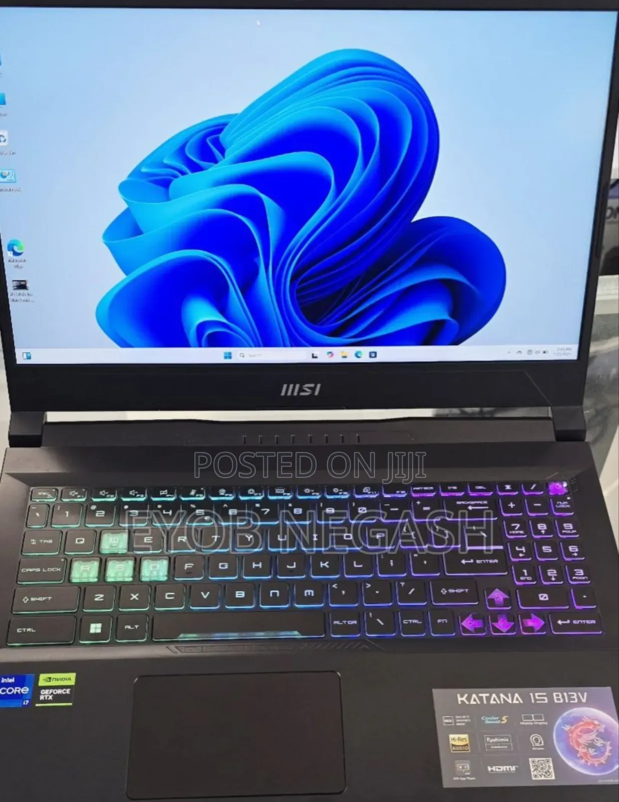 New Laptop MSI Katana GF66 16GB Intel Core I7 SSD 1T