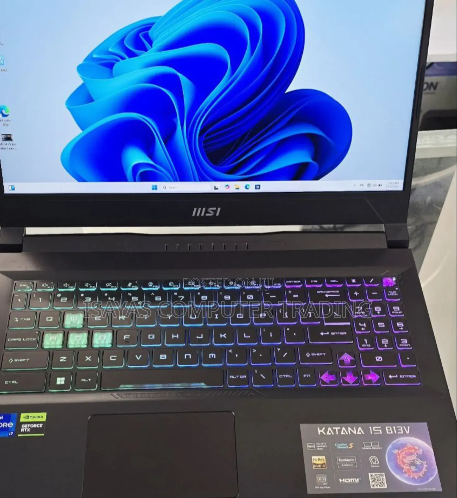 New Laptop MSI Katana 15 16GB Intel Core I7 SSD 512GB