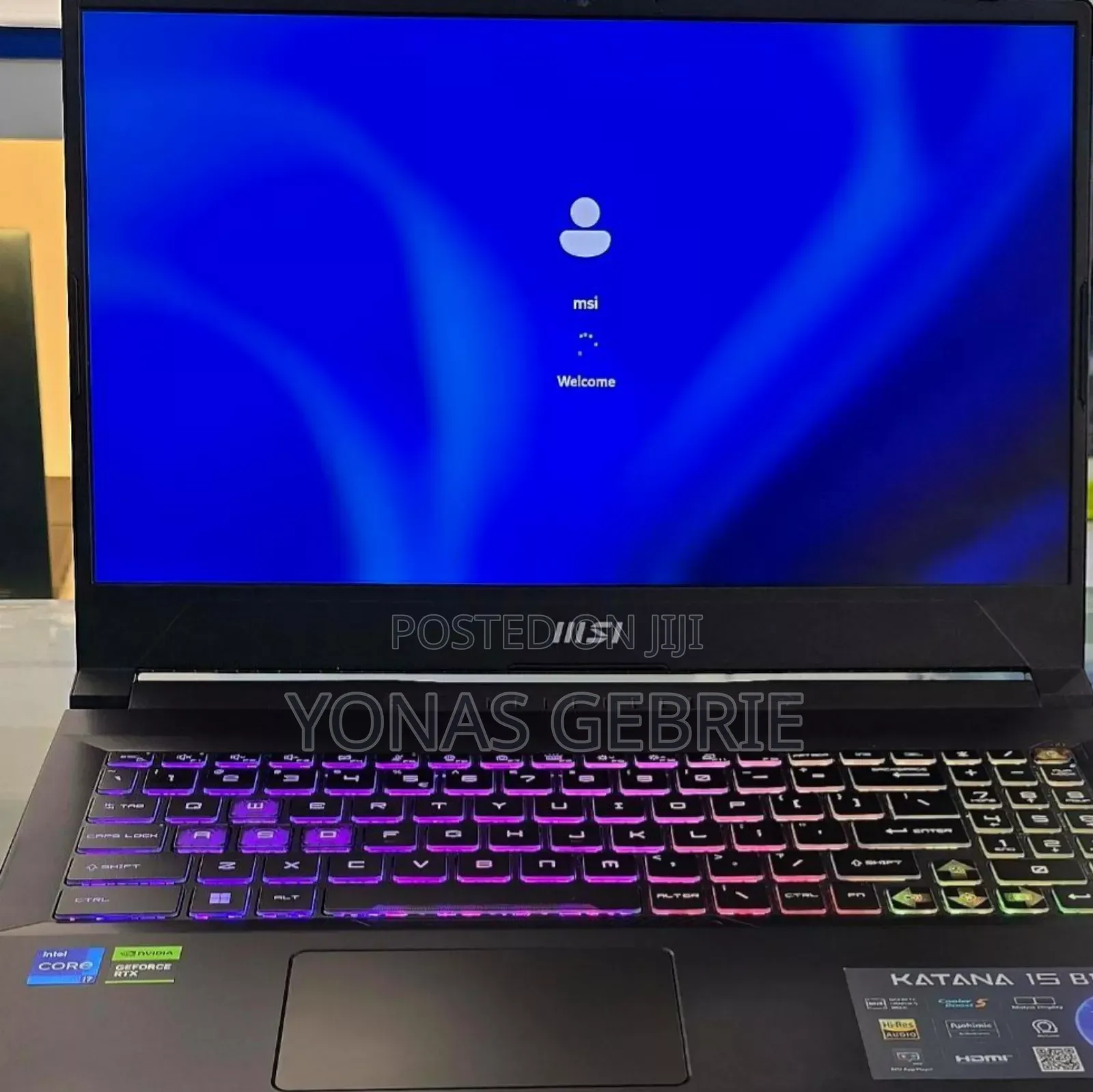 New Laptop MSI Katana 15 16GB Intel Core I7 SSD 512GB