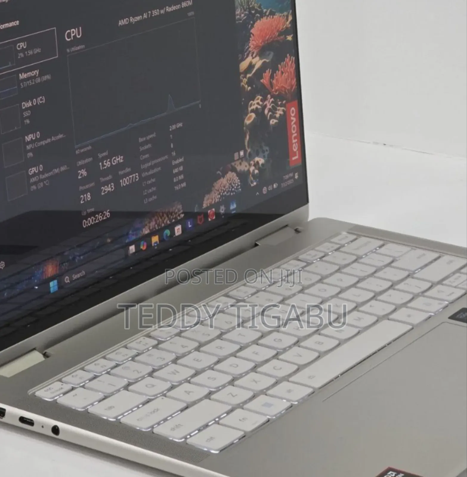 New Laptop Lenovo Yoga 7i 16GB AMD Ryzen 7 SSD 1T