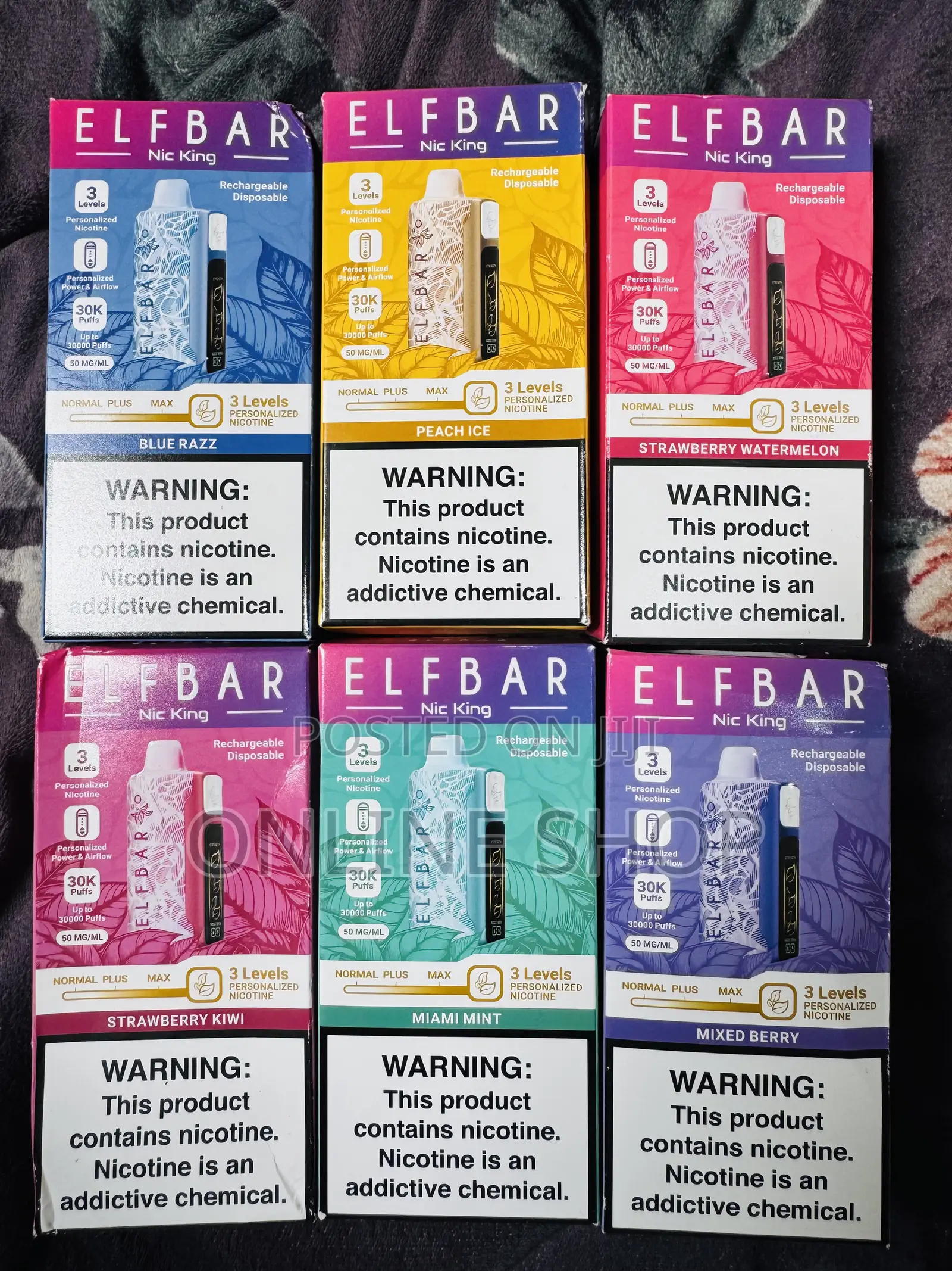 Elfbar Nic King 300000puff Vape With Adjustment Nicotine