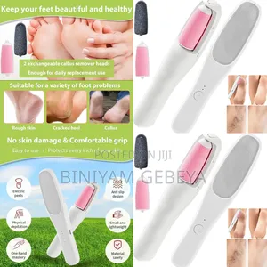 Photo - የሴት እግርን የሚያሳምር 2in1 Electric Foot Grinder Hair Remover