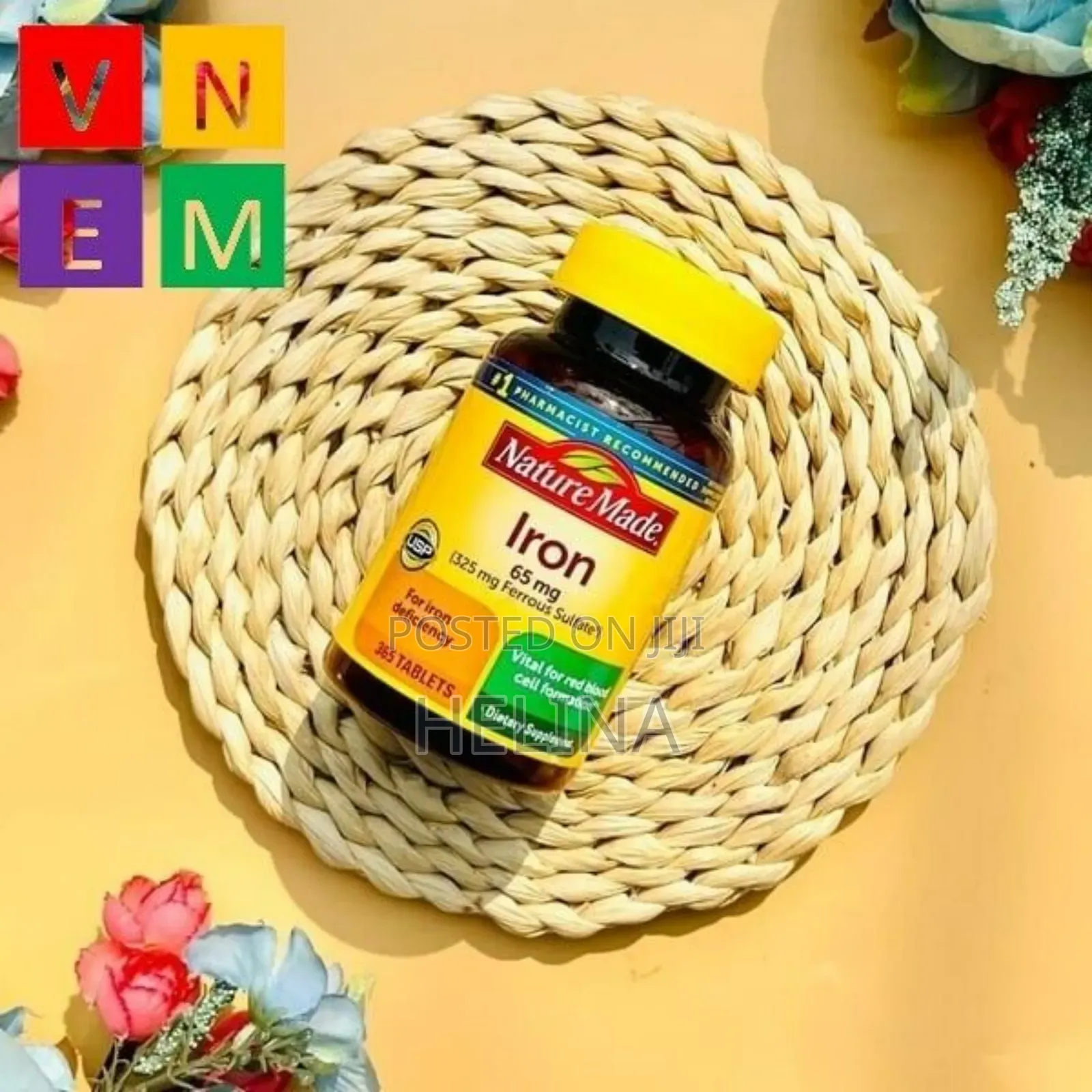 Nature Made Iron Supplement for Iron Deficiency From Usa