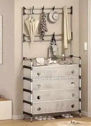 3-in-1 Shoe Rack, Clothes Hat Hanger