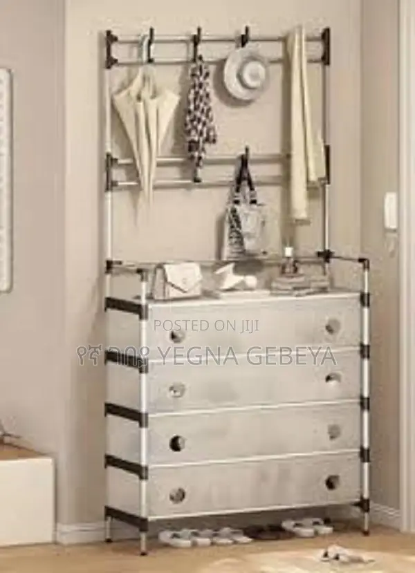 3-in-1 Shoe Rack, Clothes Hat Hanger