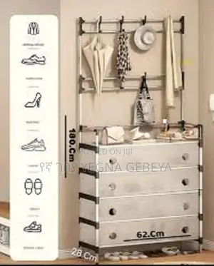 3-in-1 Shoe Rack, Clothes Hat Hanger