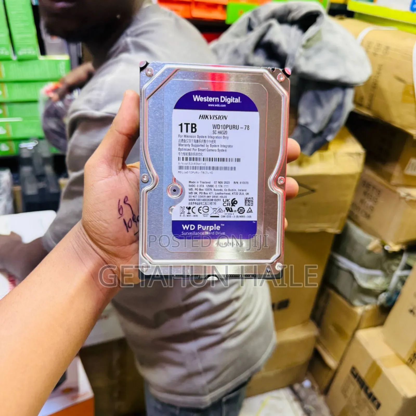 Western Digital (Wd) Purple 1tb Surveillance Hard Drive