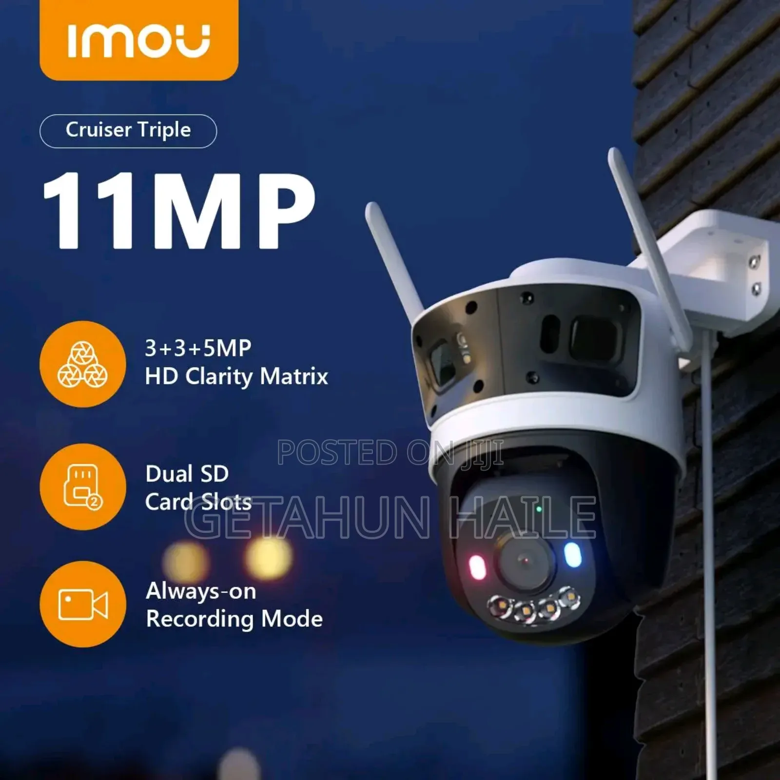 Imou Cruiser Triple 11mp Triple-Lens Outdoor Security Camera