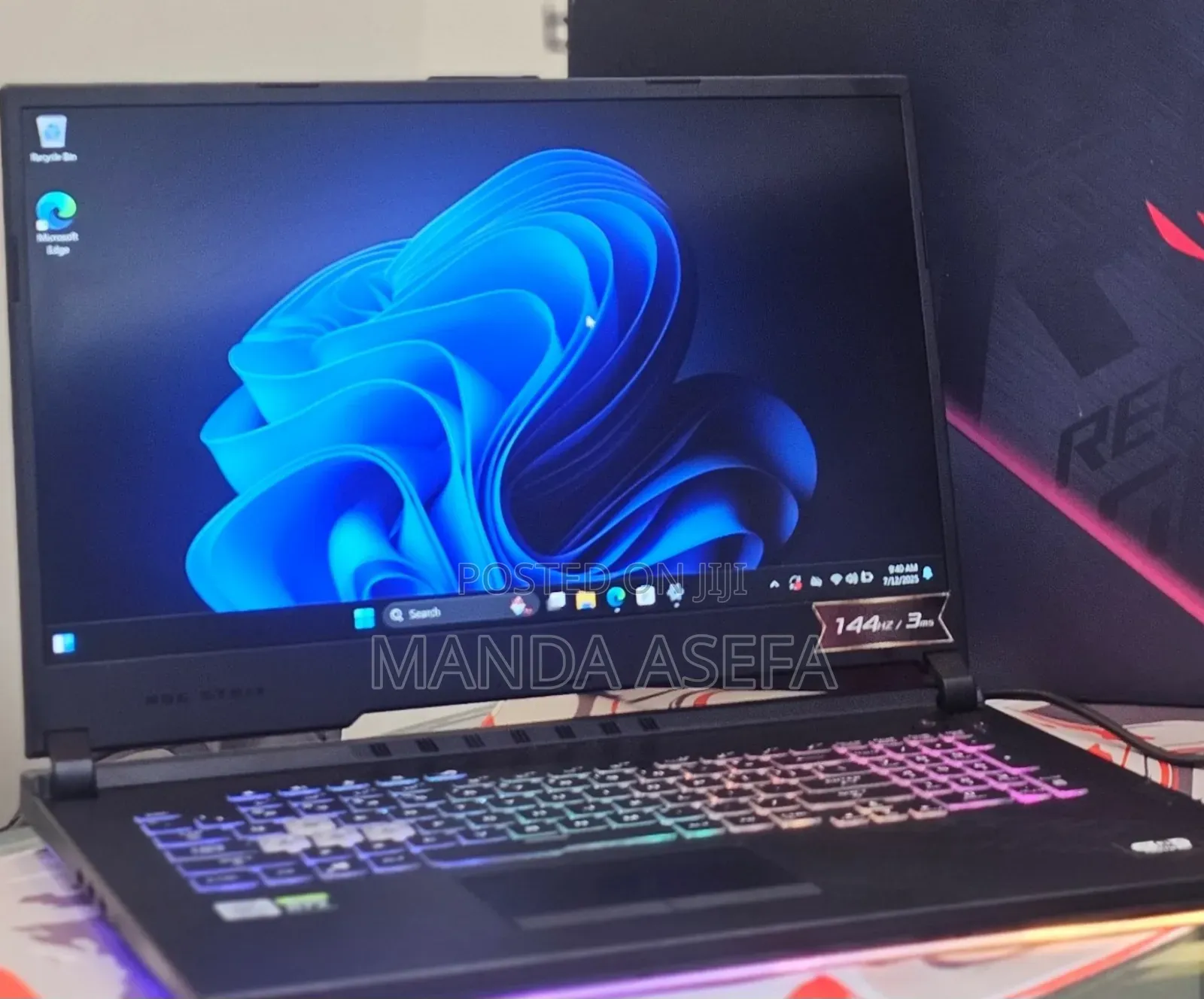 New Laptop Asus ROG Strix G17 16GB Intel Core I7 SSD 512GB