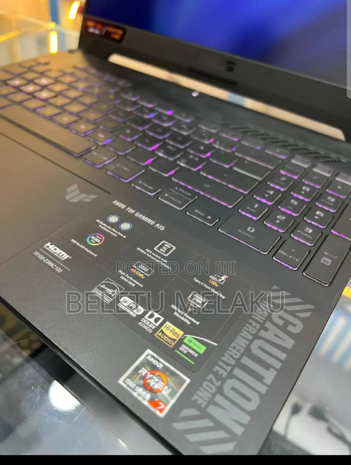 New Laptop Asus TUF Gaming A15 16GB Intel Core I7 SSD 512GB