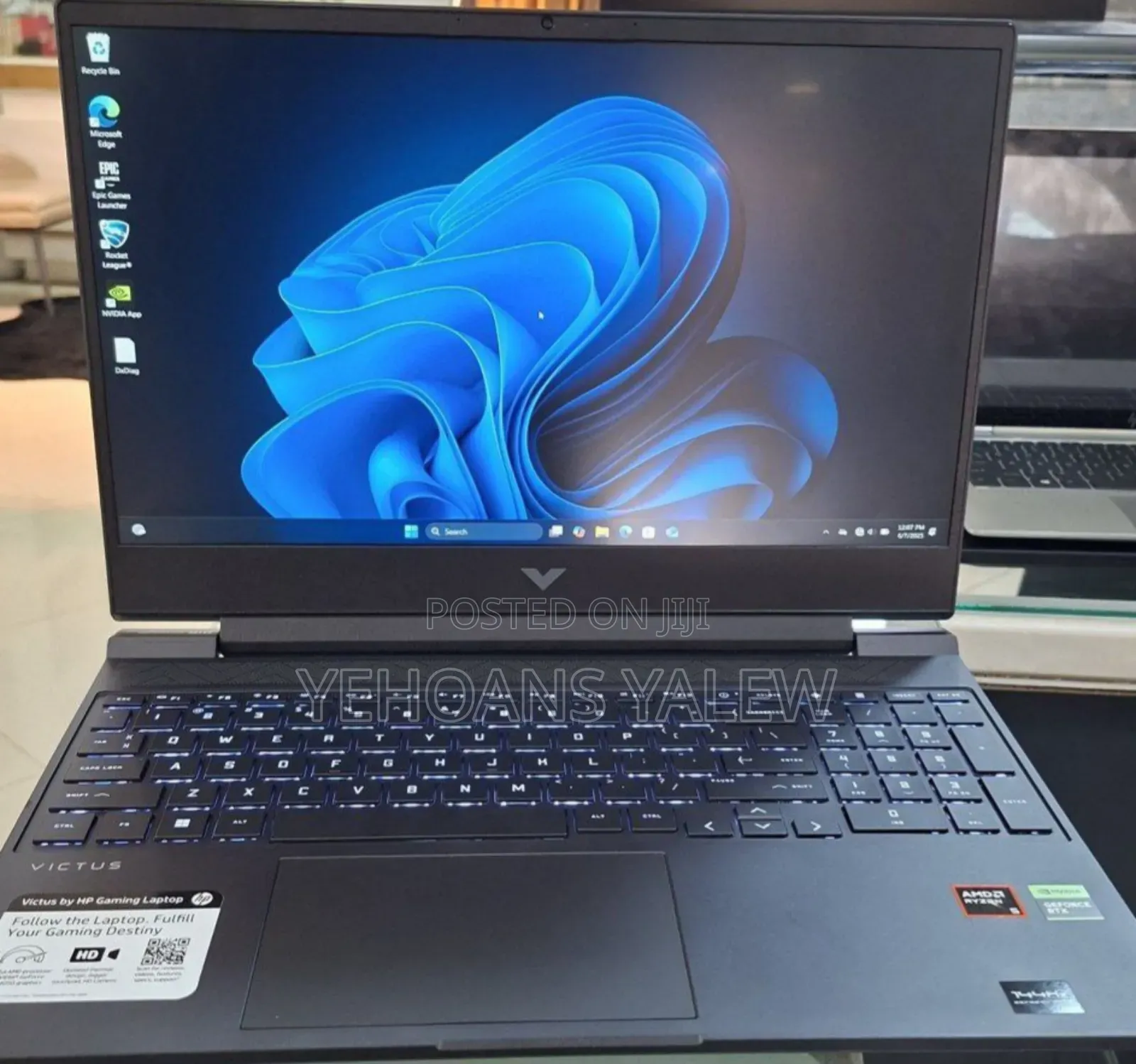 New Laptop HP Victus 15 16GB AMD Ryzen 5 SSD 512GB