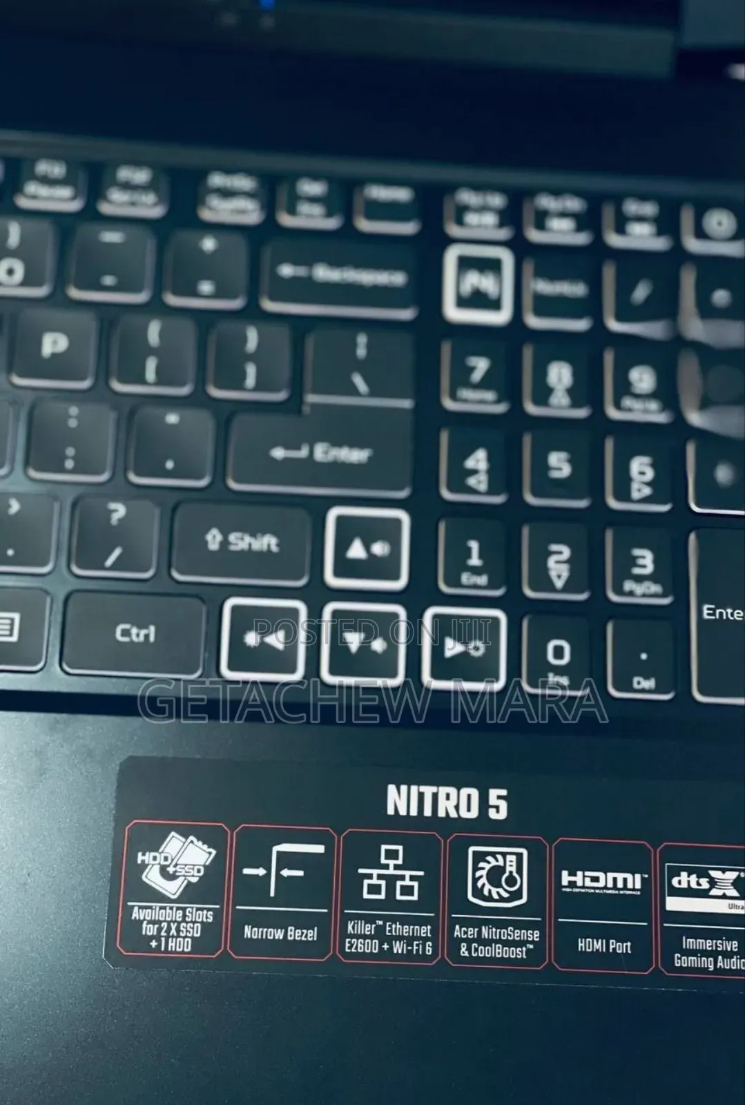 New Laptop Acer Nitro 5 16GB Intel Core I5 SSD 512GB