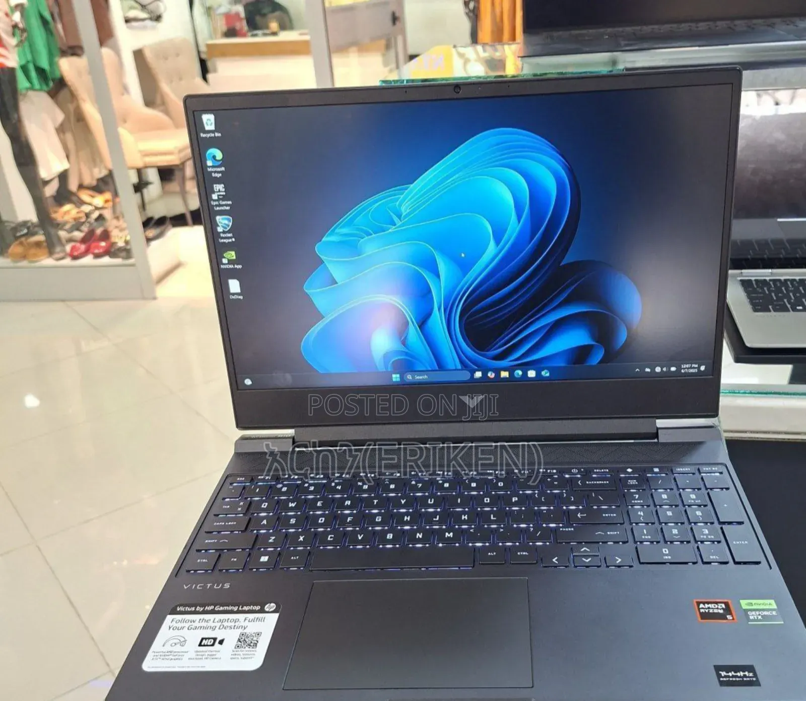 New Laptop HP Victus 16 16GB AMD Ryzen 5 SSD 512GB