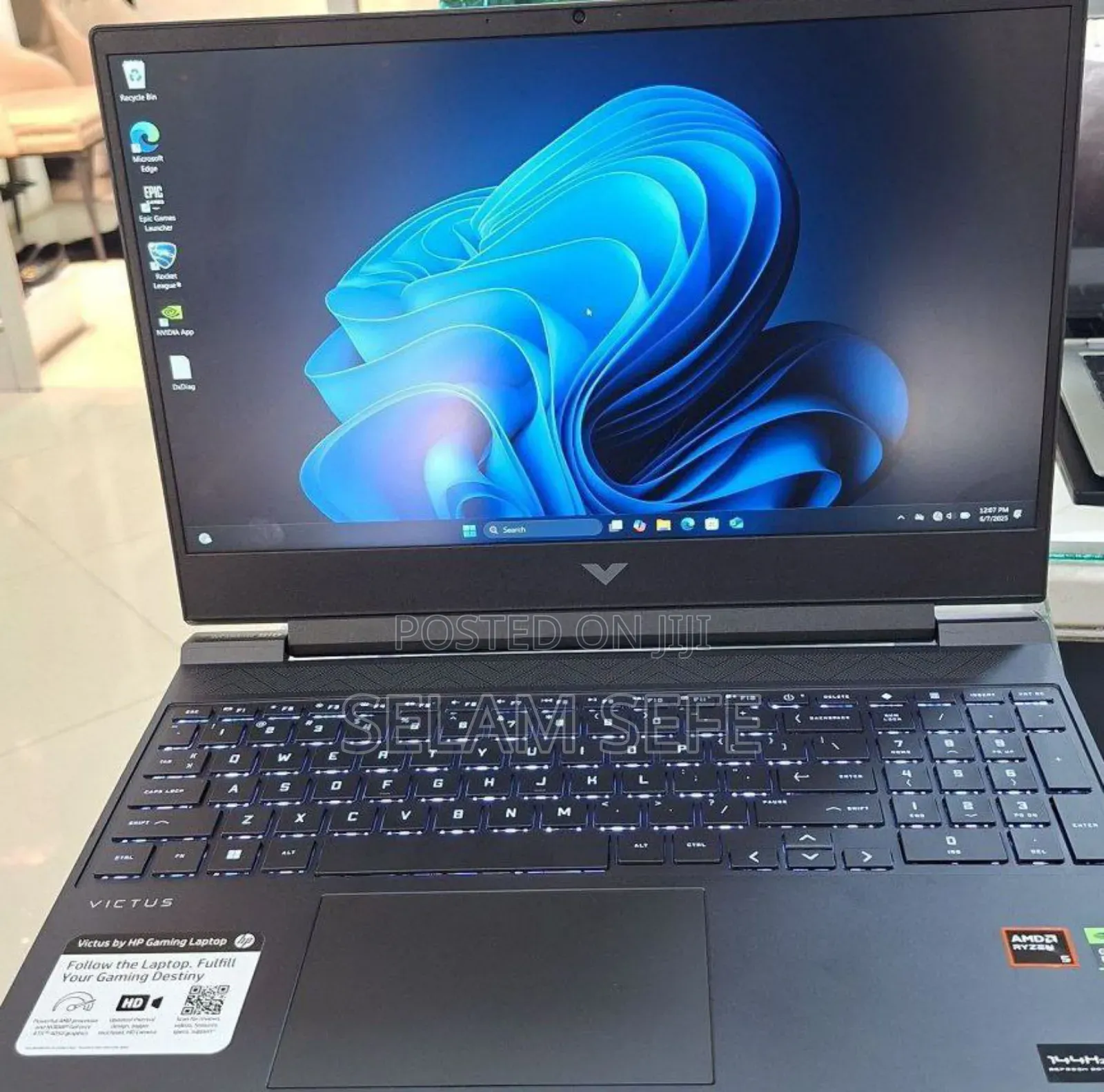 New Laptop HP Victus 15 16GB AMD Ryzen 5 SSD 512GB