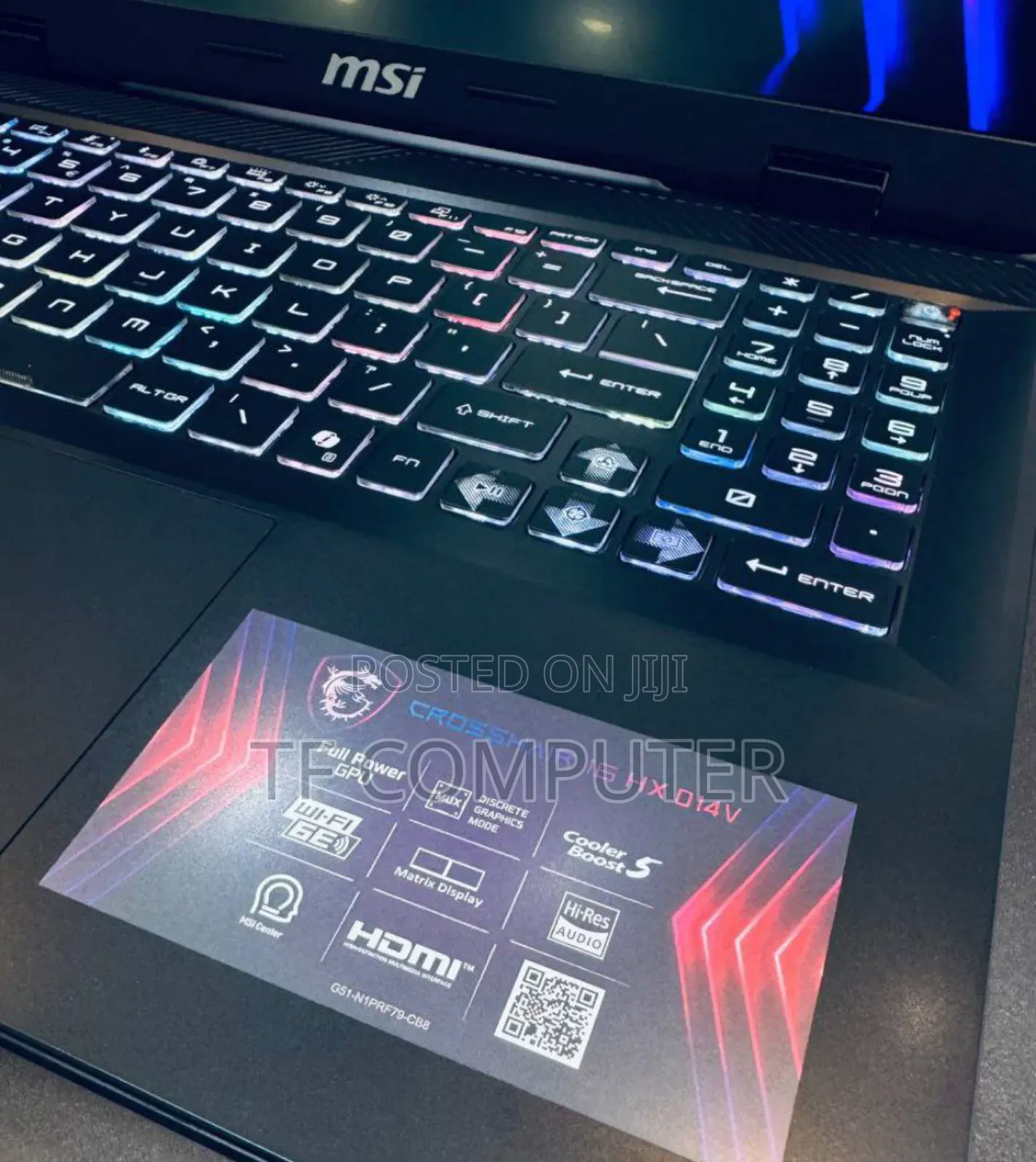 New Laptop MSI Crosshair 17 16GB Intel Core I7 SSD 1T