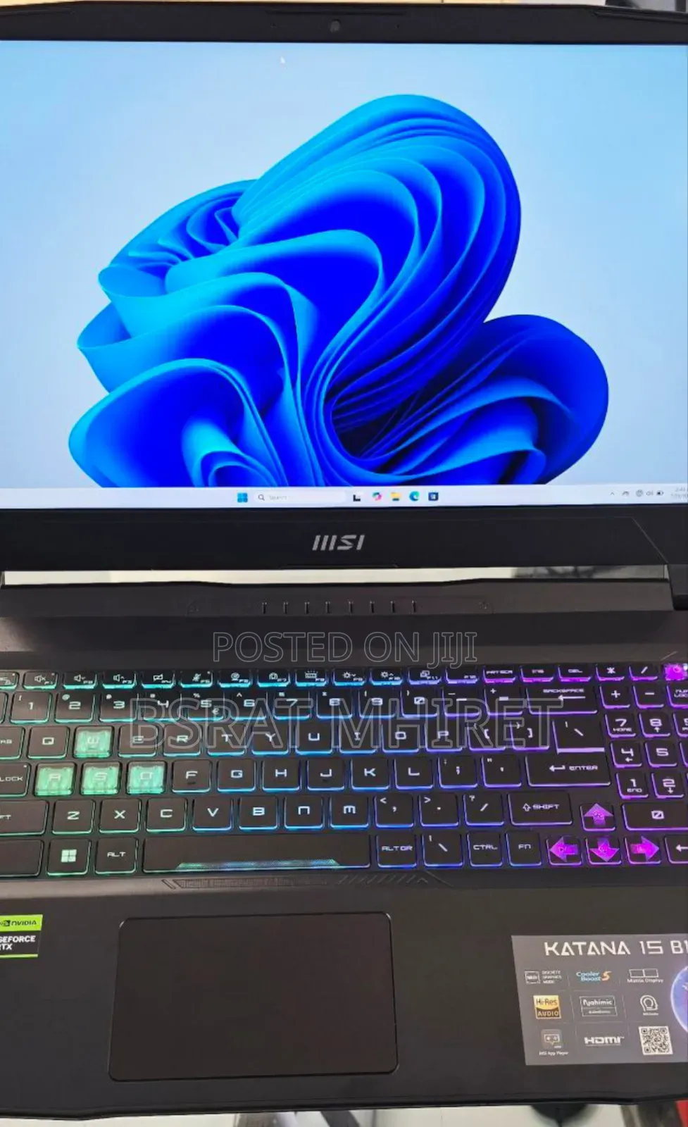 New Laptop MSI Katana 15 16GB Intel Core I7 SSD 512GB