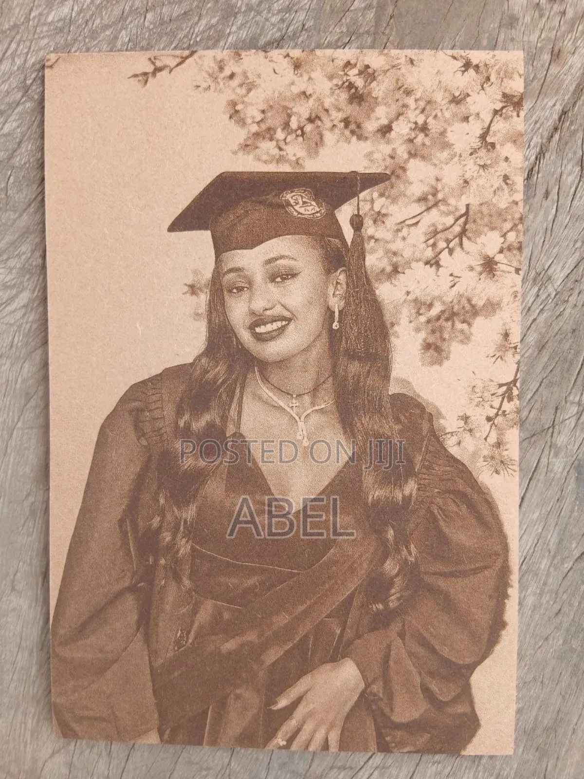 Graduation Gift Photo Engraved on MDF