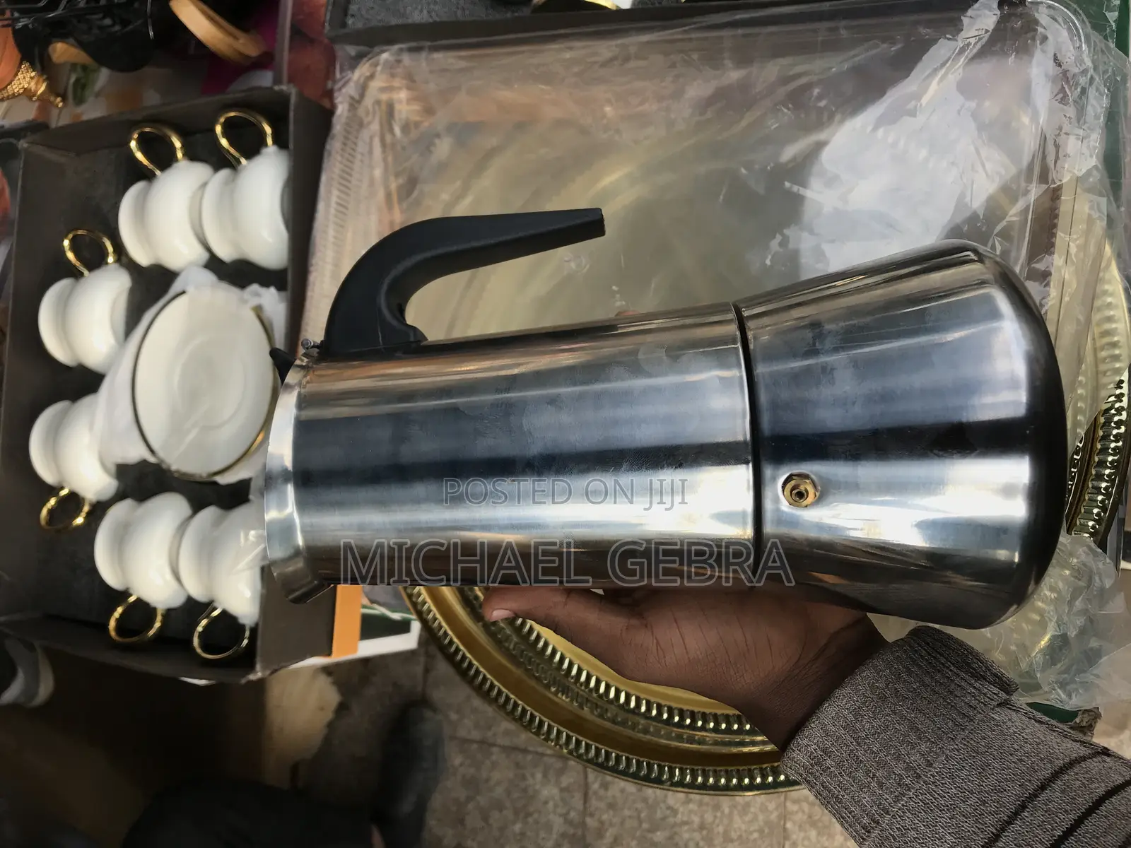 Stainless Steel Moka Pot 9 Cup