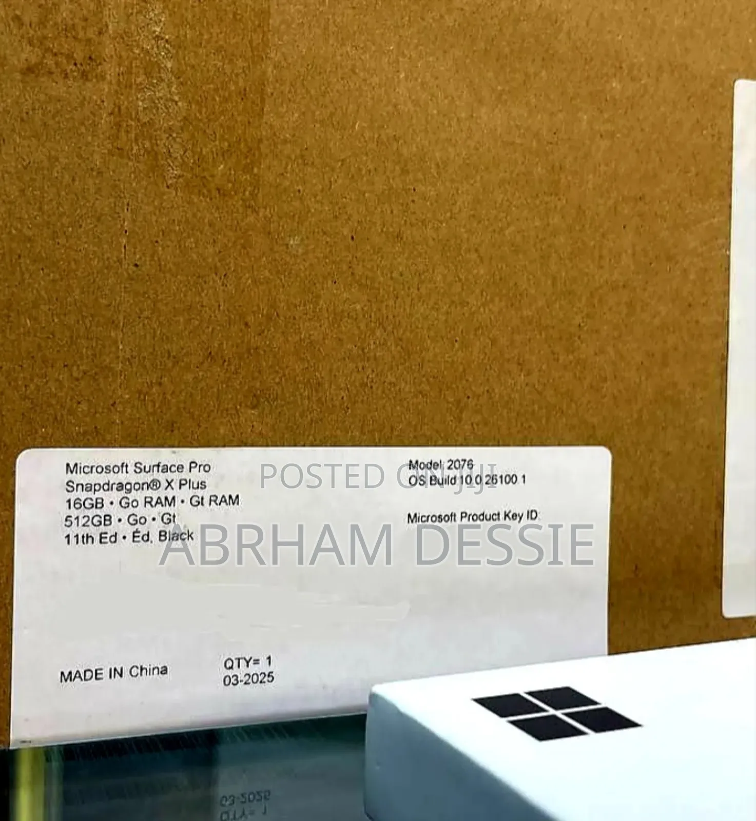 New Laptop Microsoft Surface Pro 16GB Apple M4 Pro SSD 512GB