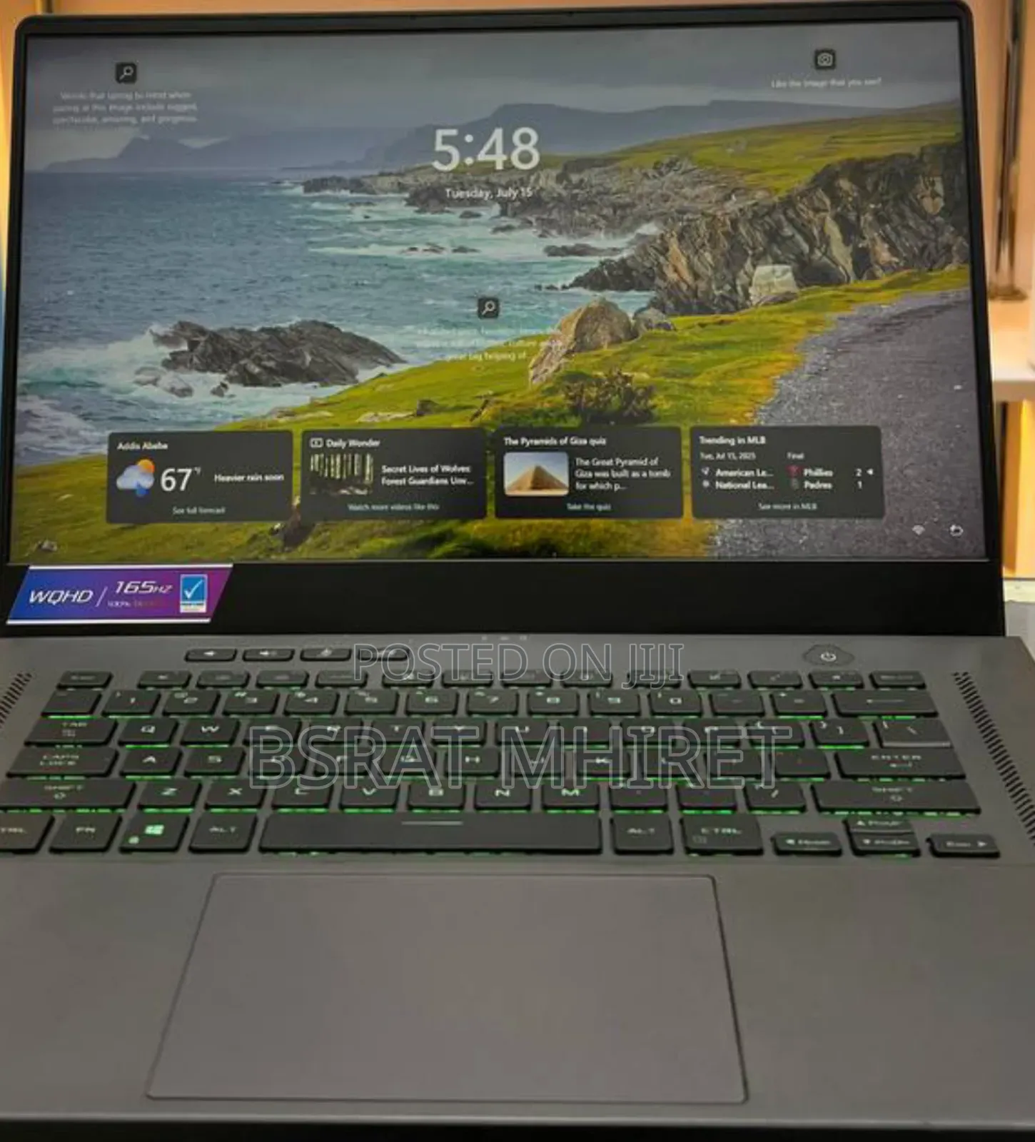 New Laptop Asus ROG Zephyrus G15 16GB AMD Ryzen 9 SSD 1T