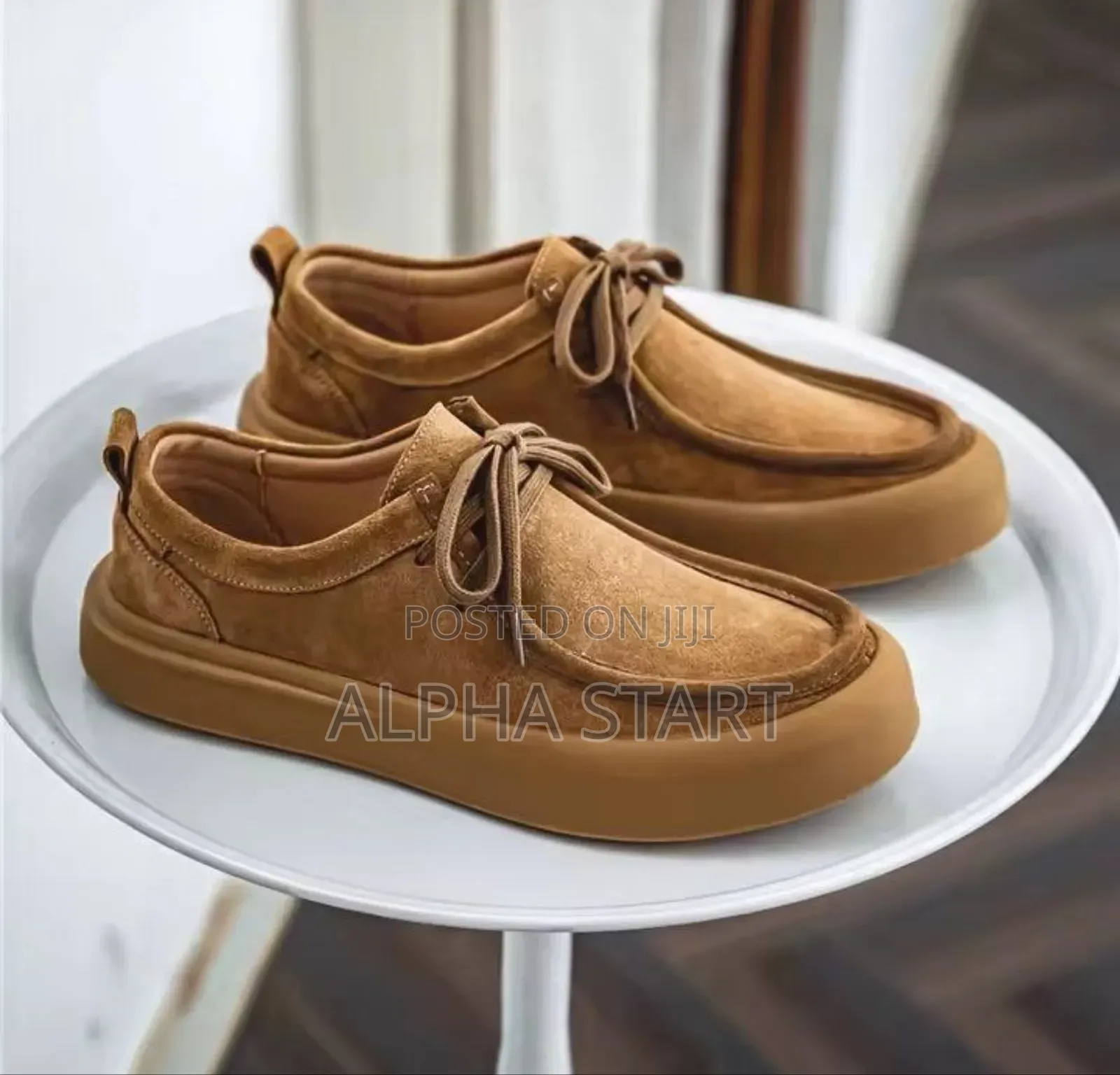 Retro Lather Casual Shoes Lace - Up Man Comfortable Flat Sho