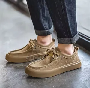 Retro Lather Casual Shoes Lace - Up Man Comfortable Flat Sho