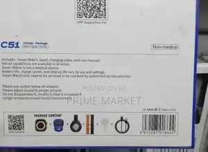 Telzeal C51 Smart Watch (Combo Package )