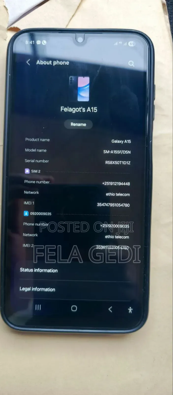 Samsung Galaxy A15 128 GB Purple