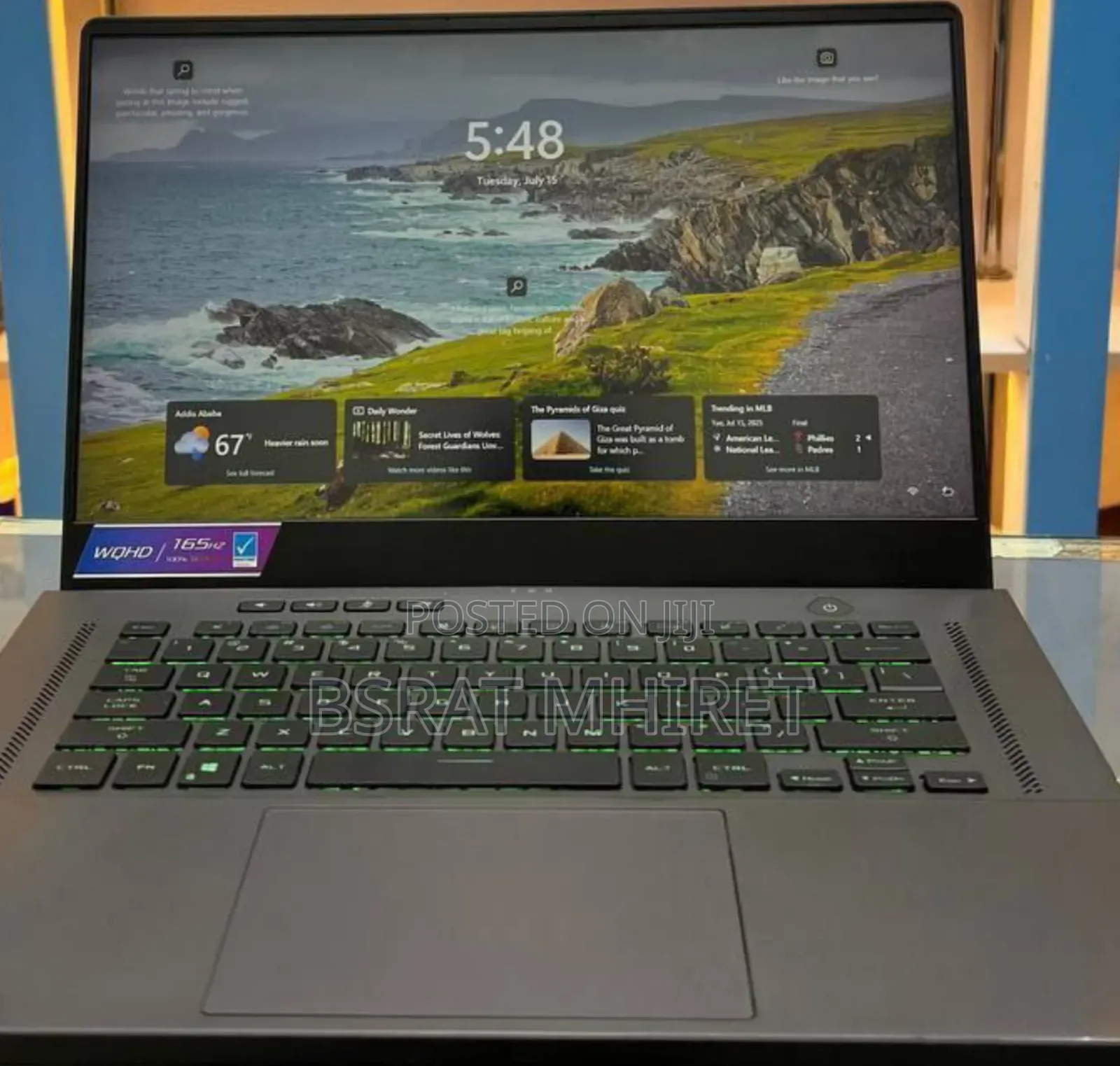 New Laptop Asus ROG Zephyrus G15 16GB AMD Ryzen 9 SSD 1T