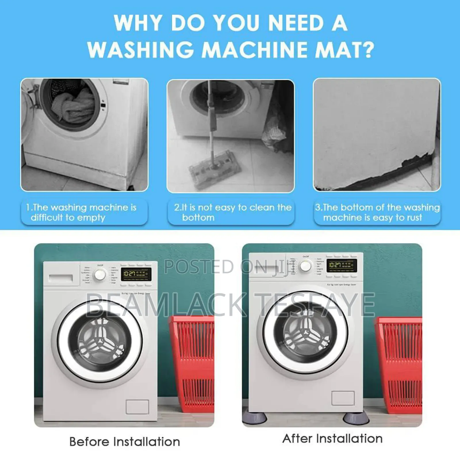 Anti-slip Pads Anti-vibration Washing Machine Feet 4pcs