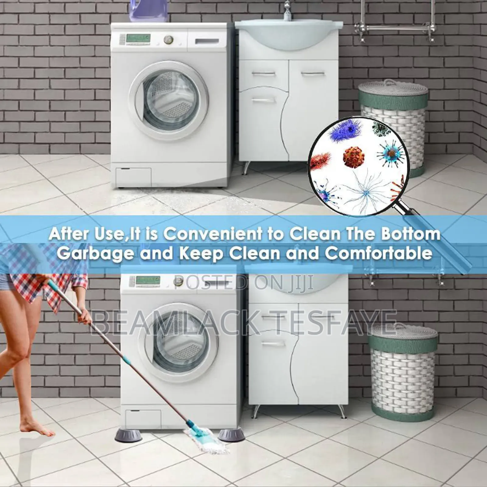 Anti-slip Pads Anti-vibration Washing Machine Feet 4pcs