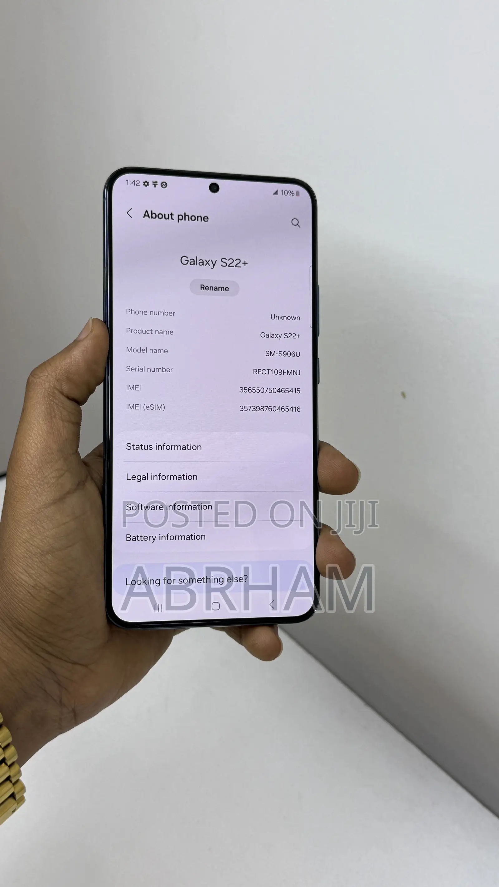 New Samsung Galaxy S22+ 5G 256 GB Blue