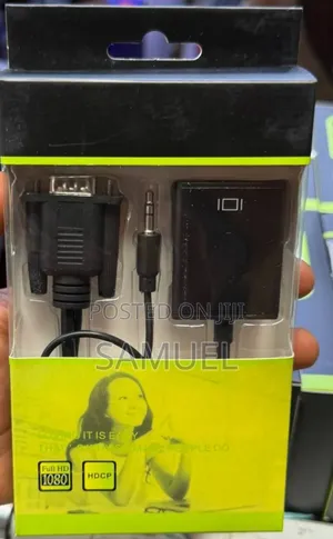 Photo - Vga to Hdmi Converter Laptop ወይም Desktop ወደ Tv ለማገናኘት ምርጥ