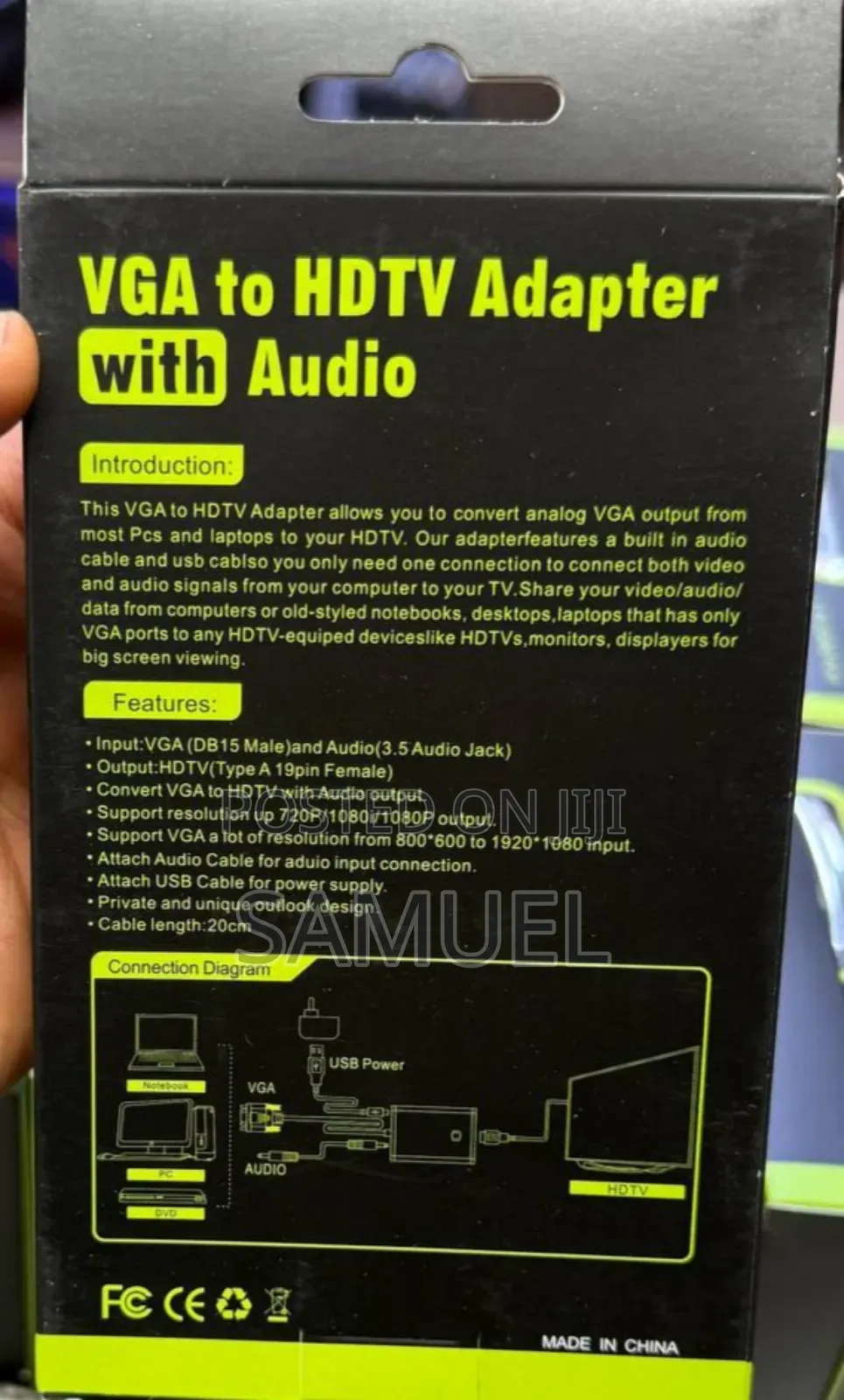 Vga to Hdmi Converter Laptop ወይም Desktop ወደ Tv ለማገናኘት ምርጥ