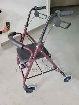 Photo - Walker+Chair||Steel Frame Supports Up To150kg,Red Bmzdddly-2