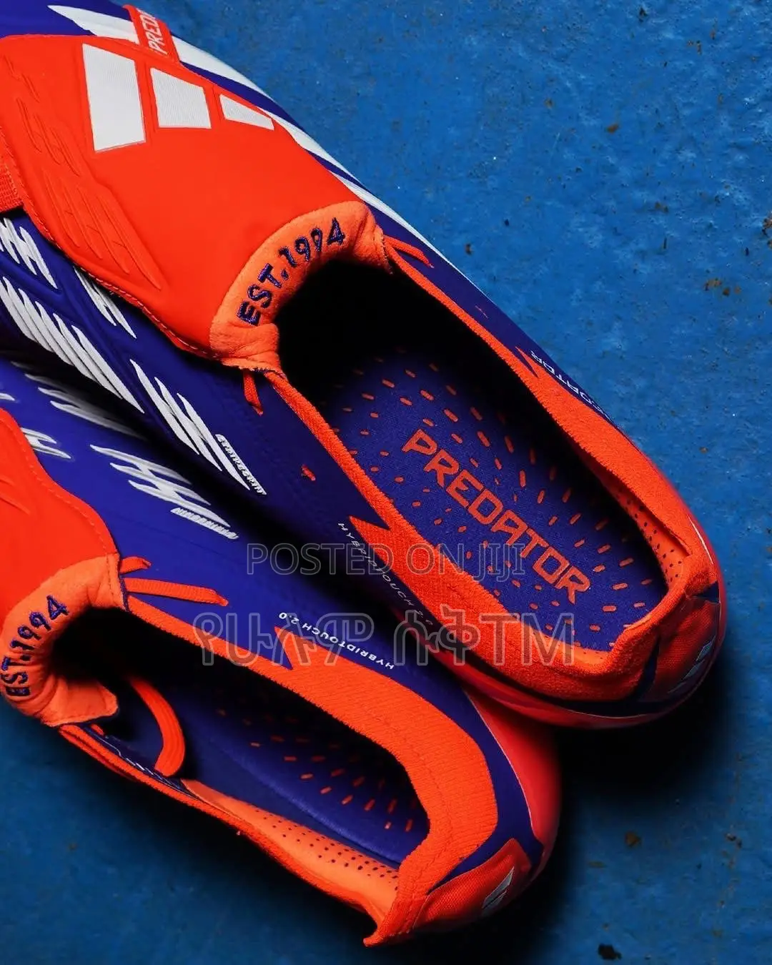 Adidas Predator Foldover Tongue ‘Blue/Orange’ Taketa Shoes