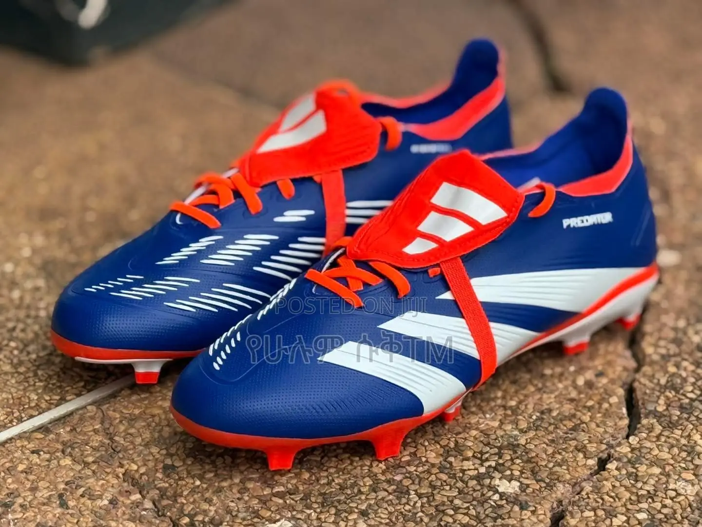 Adidas Predator Foldover Tongue ‘Blue/Orange’ Taketa Shoes