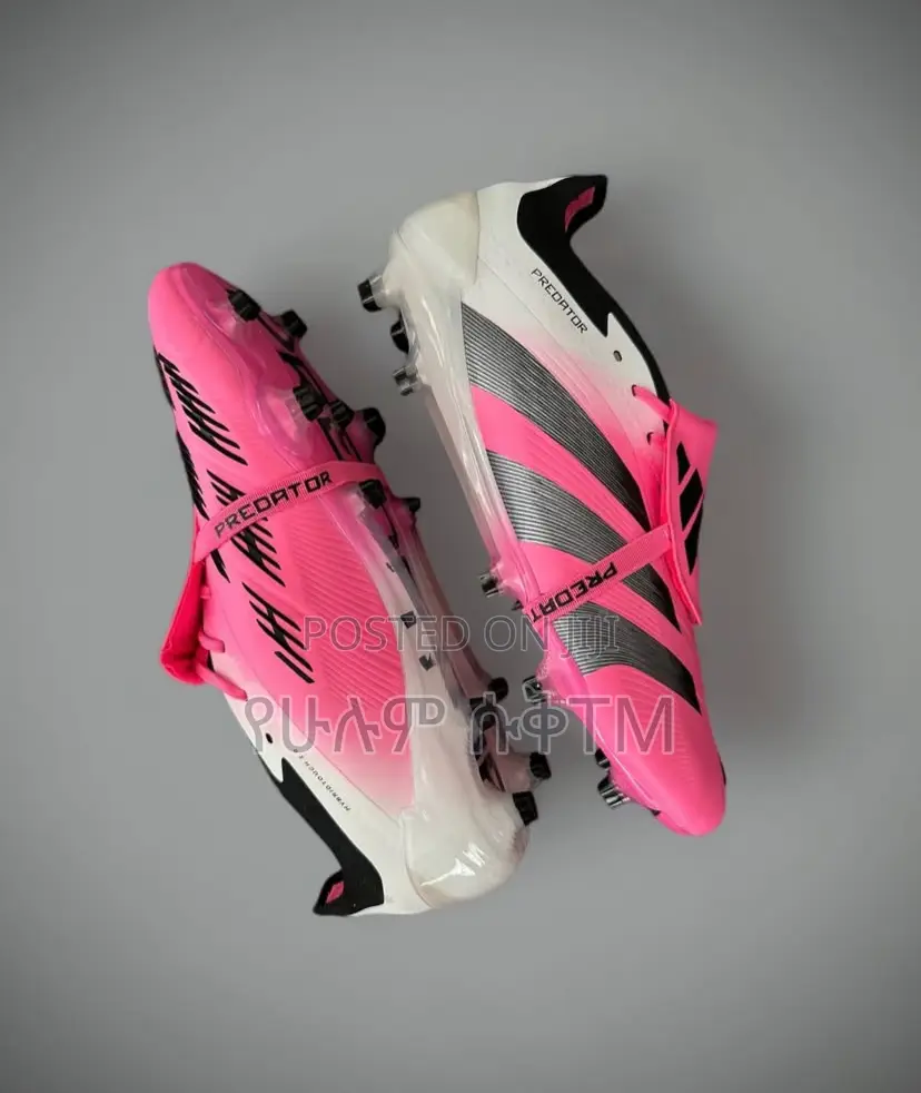 Adidas Predator Foldover Tongue ‘Pink/Silver’ Taketa Shoes