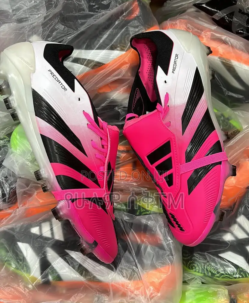 Adidas Predator Foldover Tongue ‘Pink/Silver’ Taketa Shoes