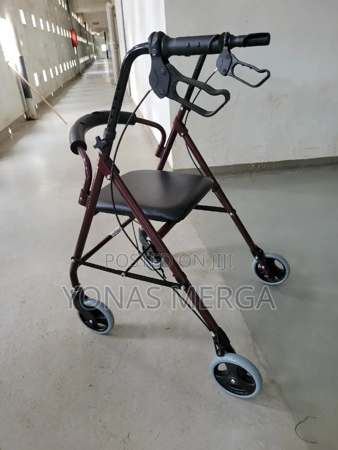 Walker+Chair屾وaluminum 2-in-1 Rollator/Transportظ0wide4wheel