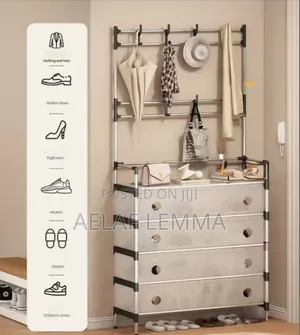 Multi-functional Storage Unit Shoe And Hat Rack