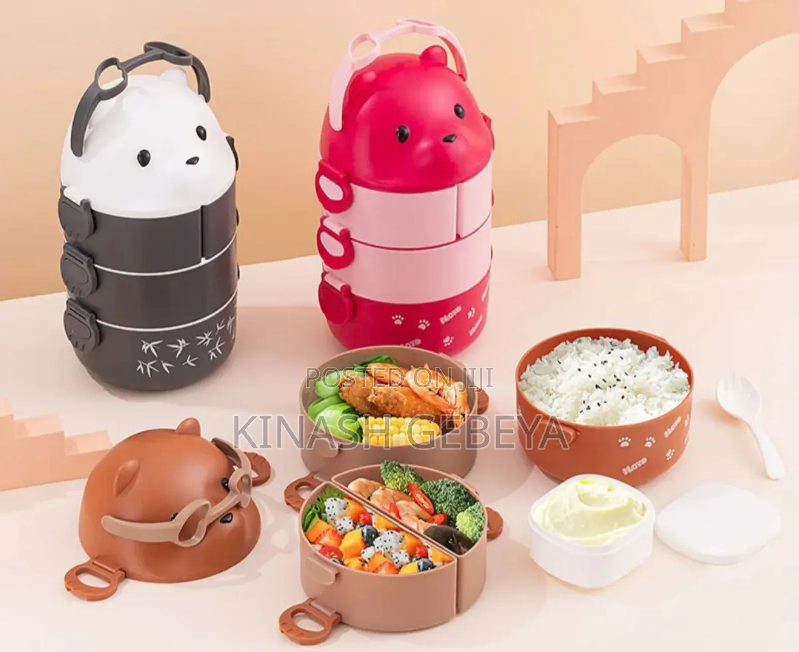 High Quality Bear Cartoon Lunch Box