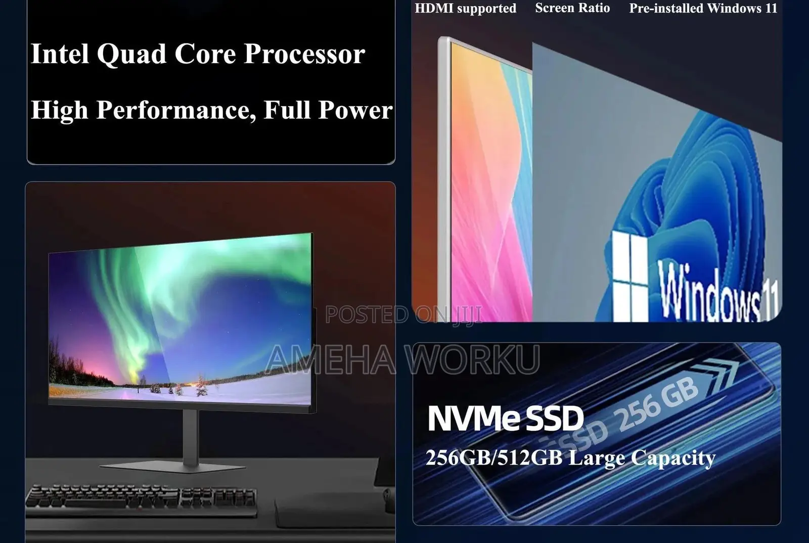 New Desktop Computer 8GB Intel Core i5 SSD 512GB