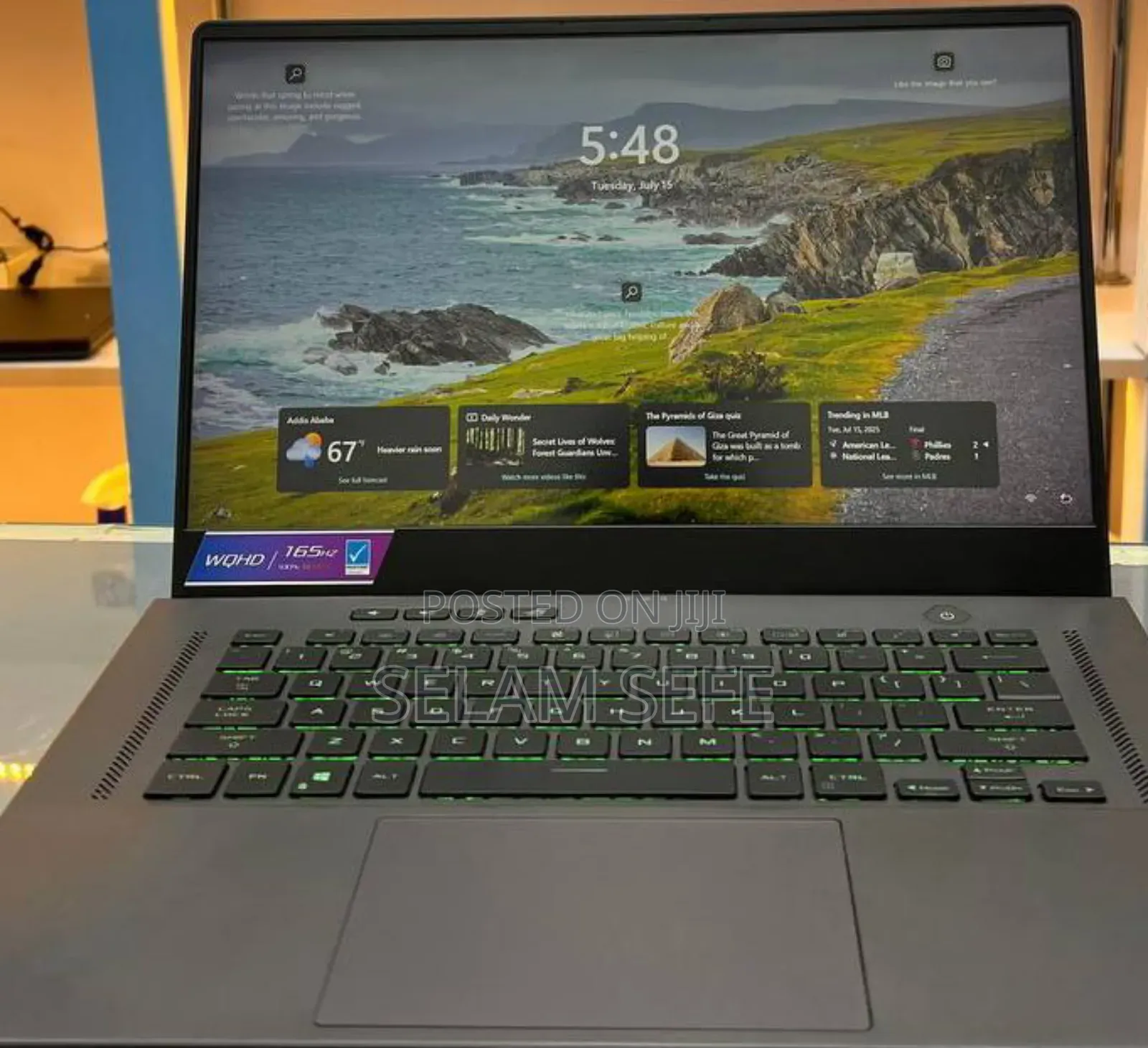 New Laptop Asus ROG Zephyrus G15 16GB AMD Ryzen 9 SSD 1T