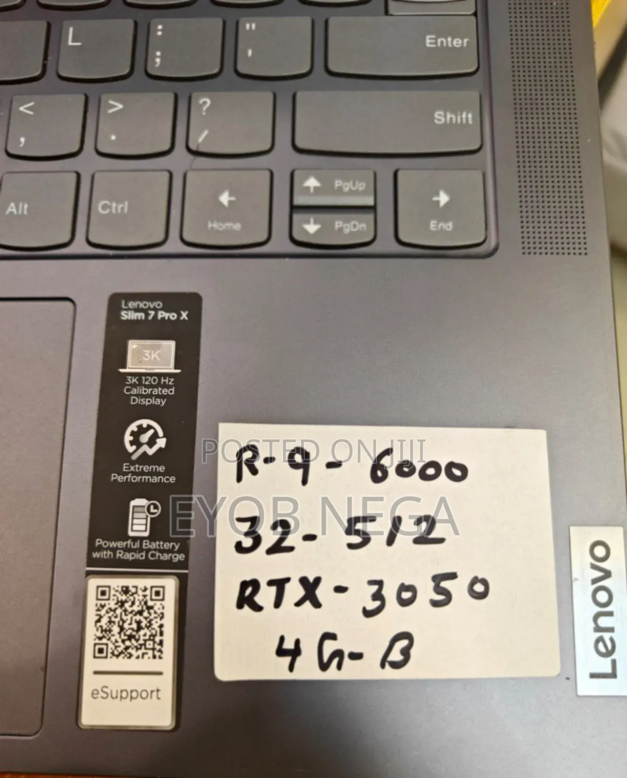 New Laptop Lenovo 32GB AMD Ryzen 9 SSD 512GB