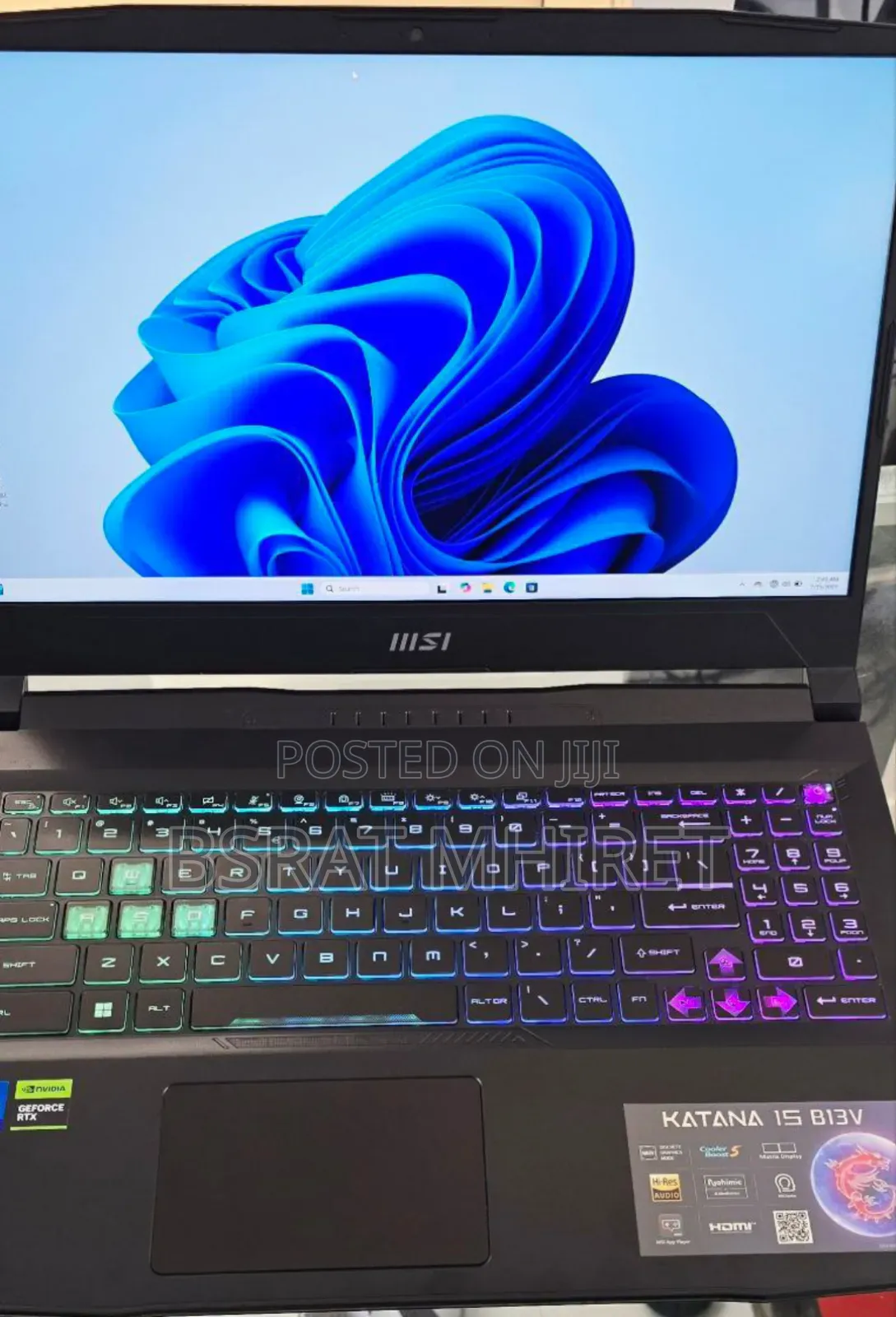 New Laptop MSI Katana 15 16GB Intel Core I7 SSD 512GB